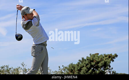 England's Danny Willett during practice day one of The Open Championship 2017 at Royal Birkdale Golf Club, Southport. Stock Photo