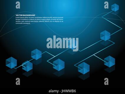 Network connection concept background Stock Vector
