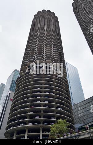 Marina City buildings in Chicago, IL, USA. Stock Photo