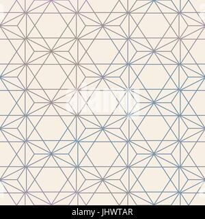 Abstract Seamless Geometric Vector Hexagon Pattern. Mesh background seamless too. Stock Vector