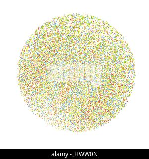 Festive Circular Colorful Dots Background Stock Vector