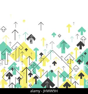 Abstract Success Arrows Up. Motion Up. Successful Concept Cover Design Stock Vector