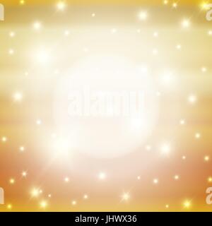 Abstract Golden Background With Lights Stock Vector