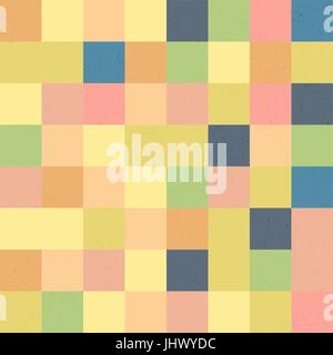 Happy Easter Mosaic Seamless Textured Pattern. Pastel colors Stock Vector