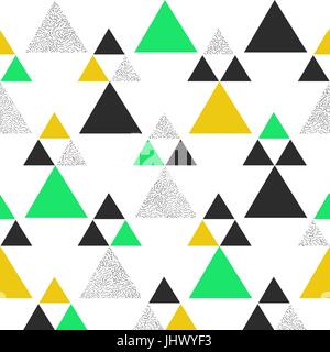 Green and Yellow geometric triangle background. Stock Vector