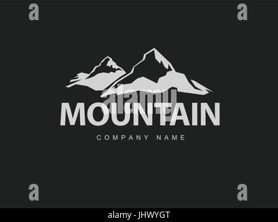 Mountains logo design template Stock Vector Image & Art - Alamy