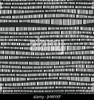 Abstract seamless vector pattern with hand drawn vertical lines. Monochrome illustration stripes texture. Hipster graphic template background Stock Vector
