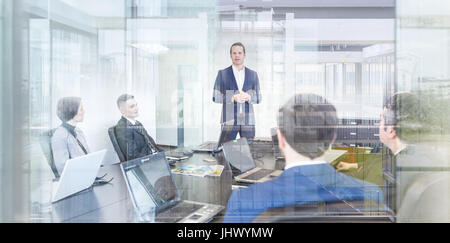 Corporate business team office meeting. Stock Photo