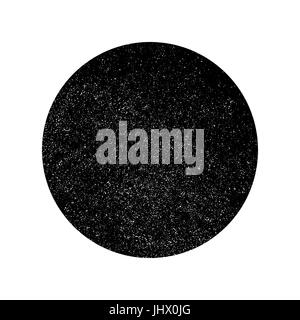 Grunge monochrome circle background. Abstract circle texture on white background, dirt overlay or screen effect use for grunge background vintage styl Stock Vector