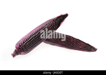 purple corn isolated on white background Stock Photo
