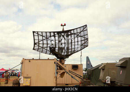 mobile military radar system Stock Photo