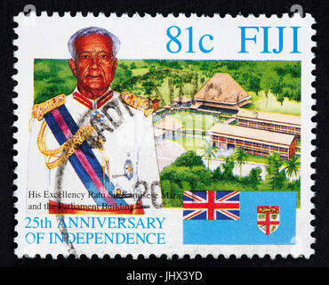 Fijian postage stamp Stock Photo
