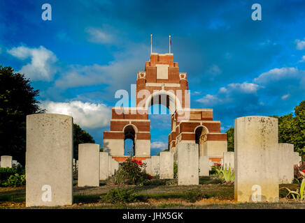 France, Somme - The Thiepval Memorial - The memorial dedicated to the soldiers & officers missing from the Battle of The Somme in World War One Stock Photo