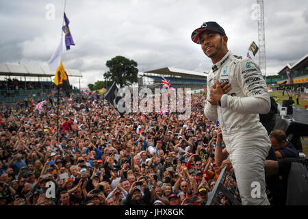 Silverstone Race Circuit, UK. Sunday 16th July 2017. Lewis Hamilton ...