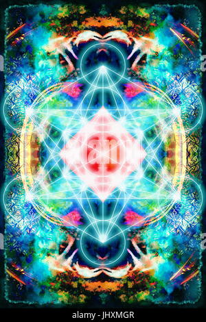 metatron cube sacred geometry energy meditation chakra illustration ...