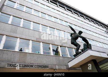 Trades Union Congress House, Great Russell Street, Bloomsbury, London, UK Stock Photo