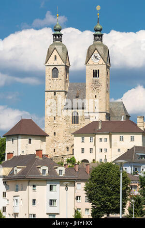 Cathedral in Maria Saal, Carinthia, Austria - Cathedral in Maria Saal, Carinthia, Austria, Dom in Maria Saal, Kärnten, Österreich - Cathedral in Maria Stock Photo