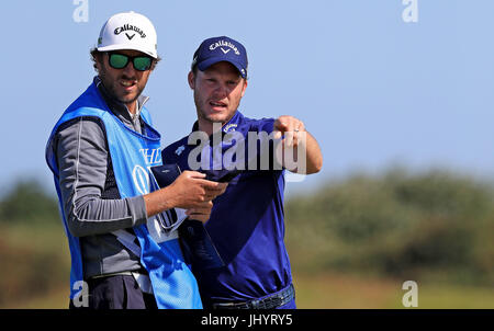 England's Danny Willett during practice day two of The Open Championship 2017 at Royal Birkdale Golf Club, Southport. Stock Photo