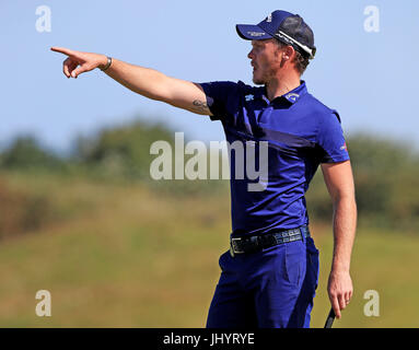 England's Danny Willett during practice day two of The Open Championship 2017 at Royal Birkdale Golf Club, Southport. Stock Photo