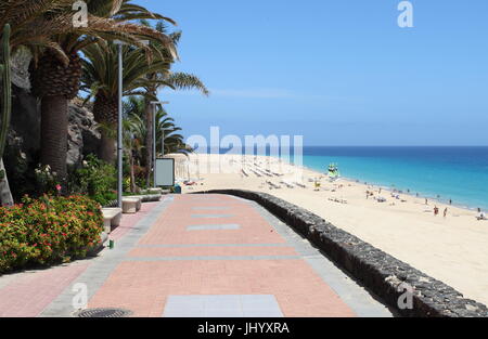 Promenade in Morro Jable, Fuerteventura. Canary Islands, Spain Stock Photo