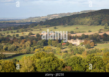 Sudeley Castle in autumn, Winchcombe, Cotswolds, Gloucestershire, England, United Kingdom, Europe Stock Photo