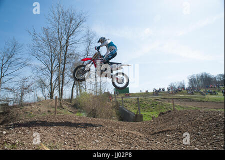 Motocross racing Stock Photo