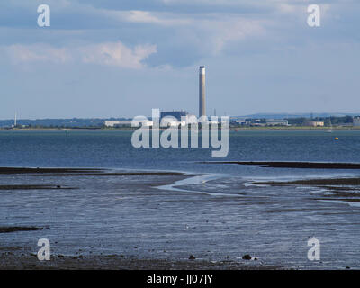 Fawley Power Station, Southampton, Hampshire, England, UK, film location for Star Wars, Red Cup, taken from Weston Shore, Woolston, Southampton Stock Photo