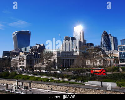 The City of London, from the Tower of London Stock Photo