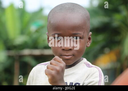 Children Labor in Cote d'Ivoire Stock Photo