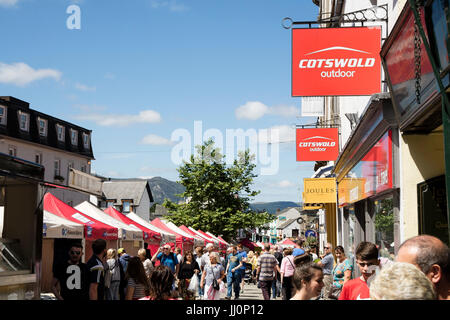 Keswick on a Hot Summer Day, Cumbria, UK Stock Photo