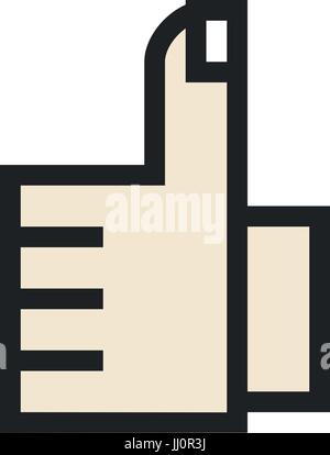 Like Icon flat style Stock Vector