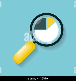 magnifier with eye icon on write background. flat style. magnifying glass  and eye sign. search glass symbol. 9795938 Vector Art at Vecteezy