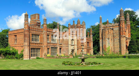 East Barsham Manor House, early 16th century, south facade and Gatehouse, Norfolk, England, UK 3 Stock Photo
