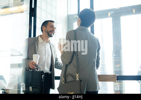 Leaving cafe Stock Photo
