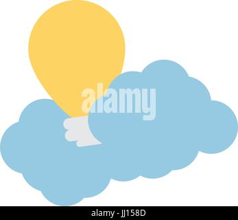 Bulb light energy Stock Vector