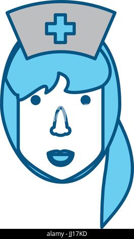 Cute nurse cartoon Stock Vector
