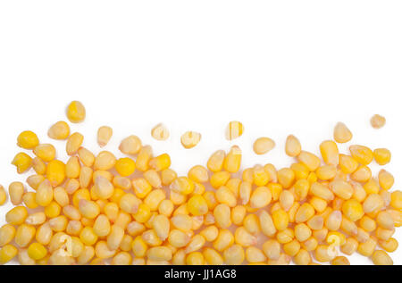 corn isolated on white, corn over white background Stock Photo