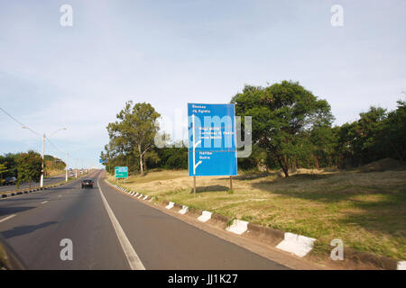 Signalling, Highway, Campinas, São Paulo, Brazil Stock Photo