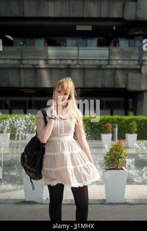 Portrait of teen outdoors Stock Photo