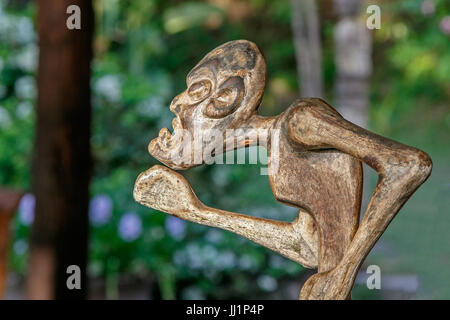 African style wooden statue. Stock Photo