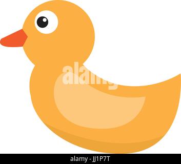 Isolated rubber duck Stock Vector