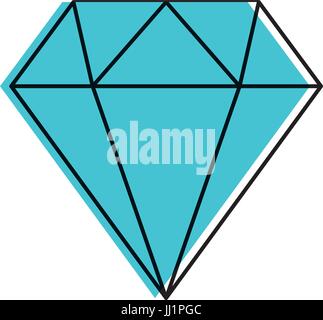 rhombus geometric shape character line icon vector illustration Stock ...