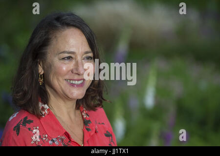 Arabella Weir sits for portraits as she attends the 'Borders Book Festival' in Melrose.  Featuring: Arabella Weir Where: Melrose, United Kingdom When: 16 Jun 2017 Credit: Euan Cherry/WENN.com Stock Photo