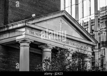 The New York Avenue Presbyterian Church in Washington Stock Photo