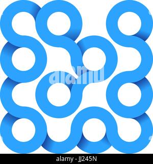 Abstract graphical element from circles Stock Vector