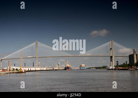 Talmadge Memorial Bridge Stock Photo