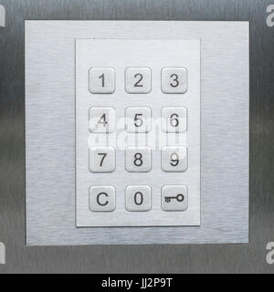 keypad, numbers and key smbol on numeric keyboard Stock Photo