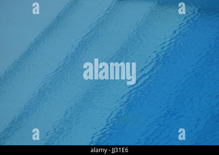 Wavy pool water, view from above Stock Photo
