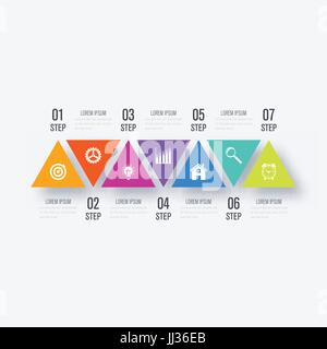 Vector triangles for infographic Stock Vector