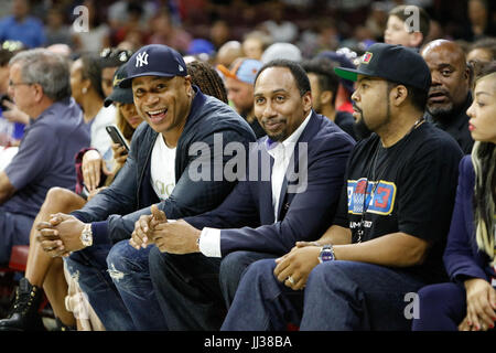 LL Cool J,Steven A. Smith Ice Cube attend Big 3 league Phiily,PA 7/16/17 Stock Photo